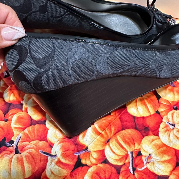 Coach peep toe wedges - Picture 6 of 6